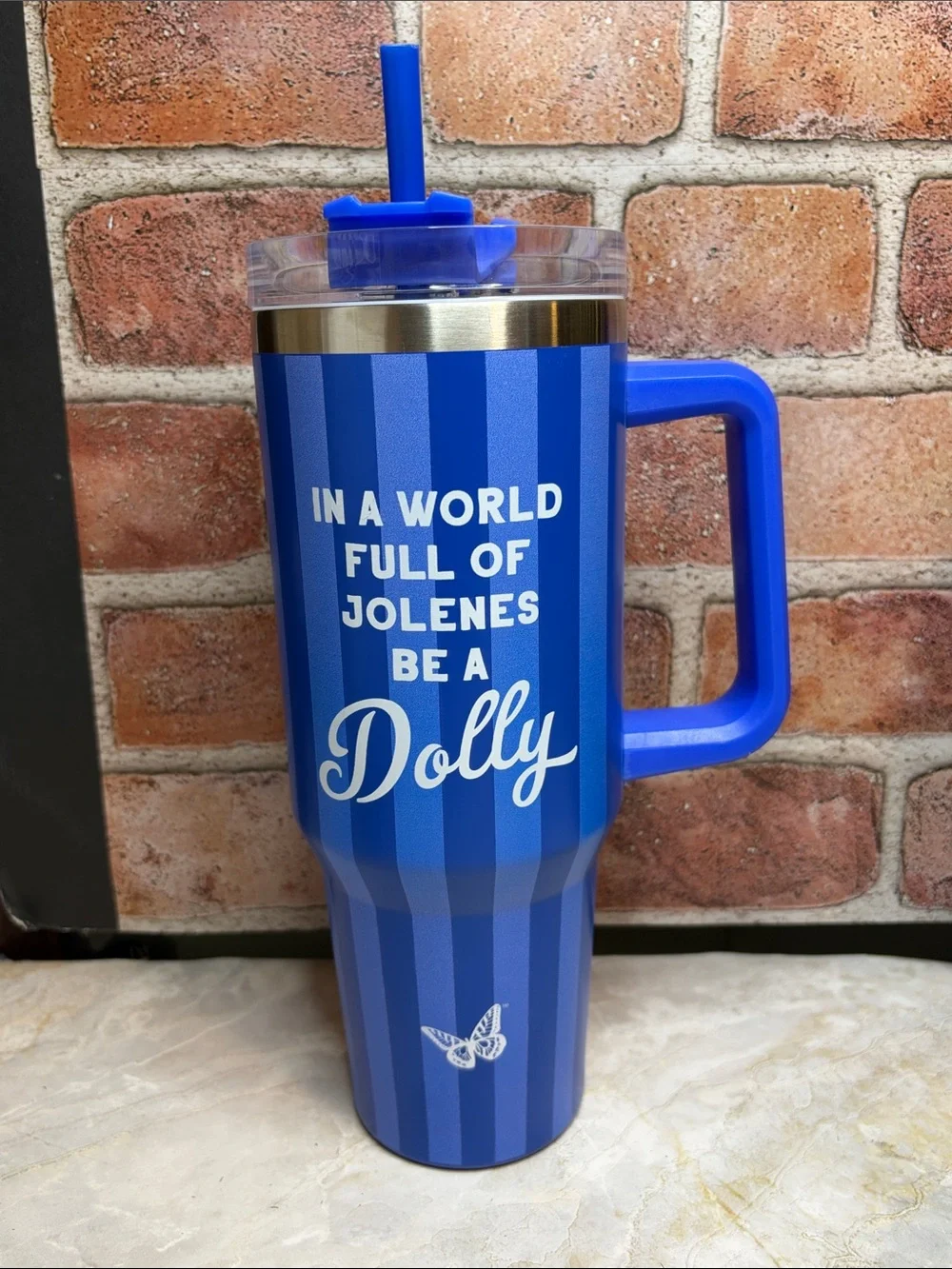 'Be a Dolly' Insulated Travel Mug with Handle